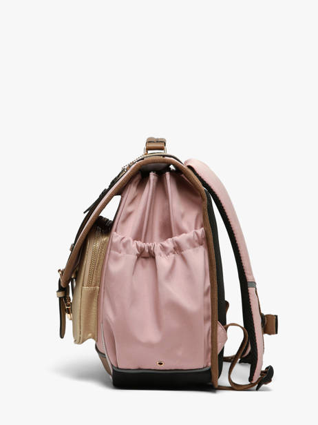 Cartable Enfant 3 Compartiments Cameleon Rose vintage fantasy CA41 vue secondaire 1