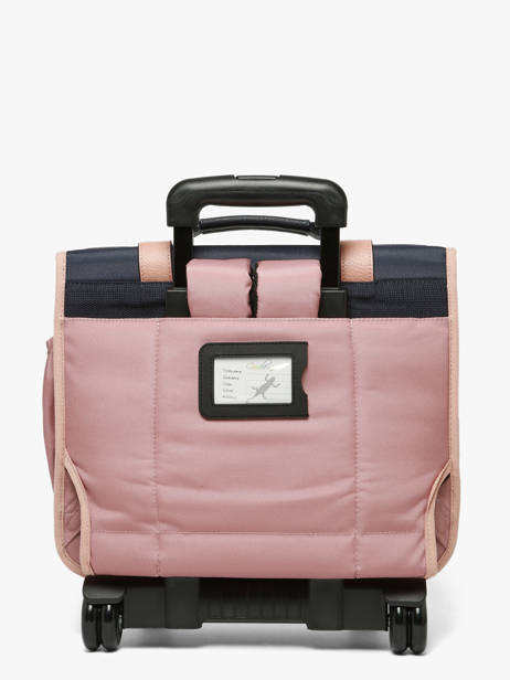 Cartable à Roulettes Enfant 2 Compartiments Cameleon Bleu vintage fantasy CR38 vue secondaire 4
