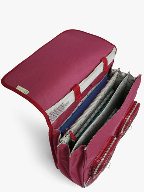 Cartable à Roulettes 3 Compartiments Cameleon Violet vintage fantasy CR41 vue secondaire 2