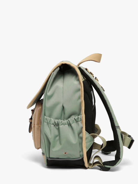 Rugzak 1 Compartiment Vintage Fantasy Cameleon Groen vintage fantasy SD30 ander zicht 2