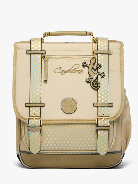 2-compartment Vintage Fantasy Backpack Cameleon Beige vintage fantasy SD39