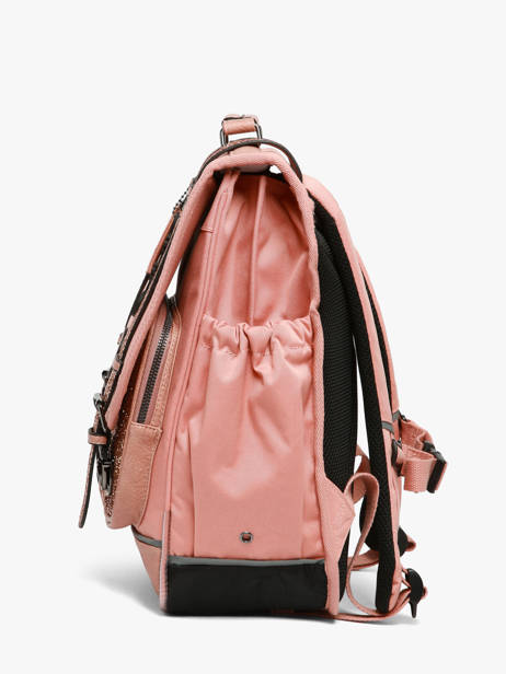 Rugzak 2 Compartimenten Cameleon Roze vintage fantasy SD39 ander zicht 3