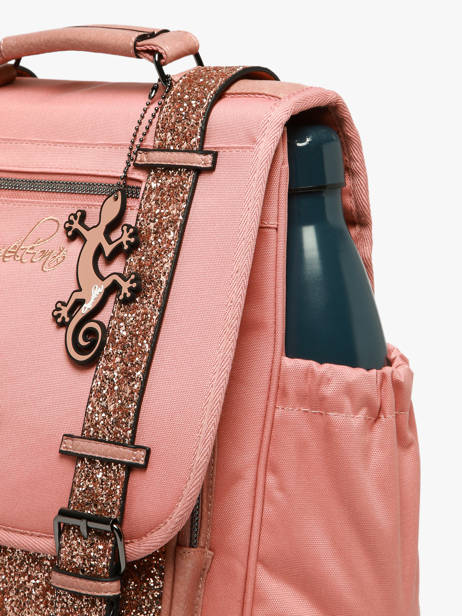 Rugzak 2 Compartimenten Cameleon Roze vintage fantasy SD39 ander zicht 6