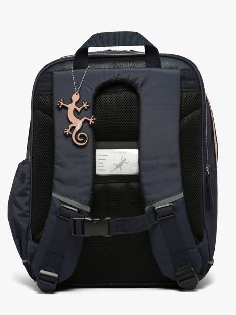 Rugzak 2 Compartimenten Vintage Fantasy Cameleon Blauw vintage fantasy SO40 ander zicht 3