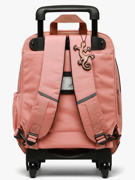 Rugzak Op Wieltjes 2 Compartimenten Vintage Fantasy Cameleon Roze vintage fantasy SR40 ander zicht 4