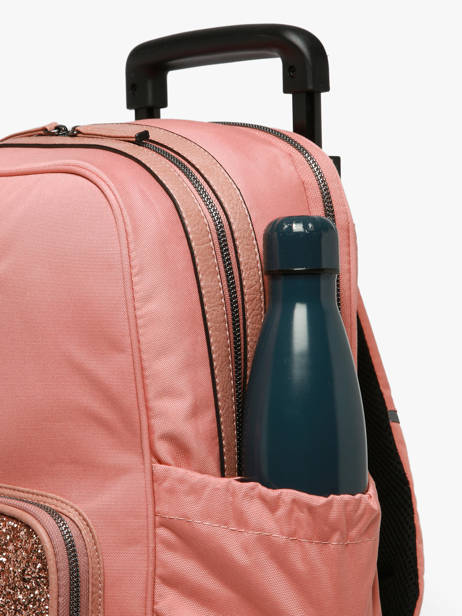 Rugzak Op Wieltjes 2 Compartimenten Vintage Fantasy Cameleon Roze vintage fantasy SR40 ander zicht 6