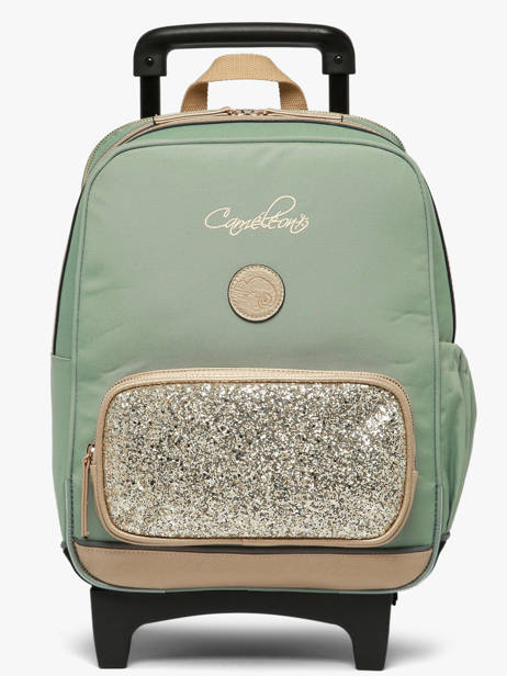 Sac A Dos � Roulettes 2 Compartiments Vintage Fantasy Cameleon Vert vintage fantasy SR40