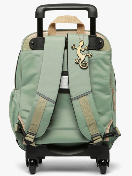 Rugzak Op Wieltjes 2 Compartimenten Vintage Fantasy Cameleon Groen vintage fantasy SR40 ander zicht 4