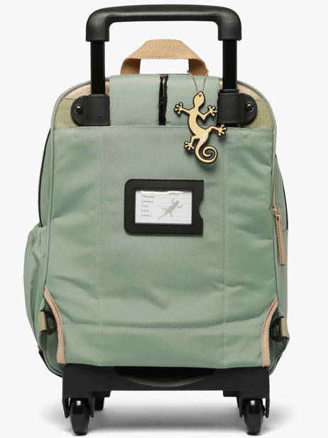 Rugzak Op Wieltjes 2 Compartimenten Vintage Fantasy Cameleon Groen vintage fantasy SR40 ander zicht 5