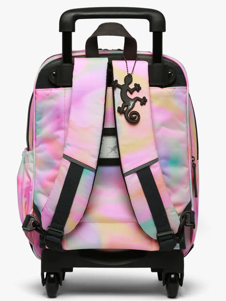 Rugzak Op Wieltjes 2 Compartimenten Vintage Fantasy Cameleon Roze vintage fantasy SR40 ander zicht 4