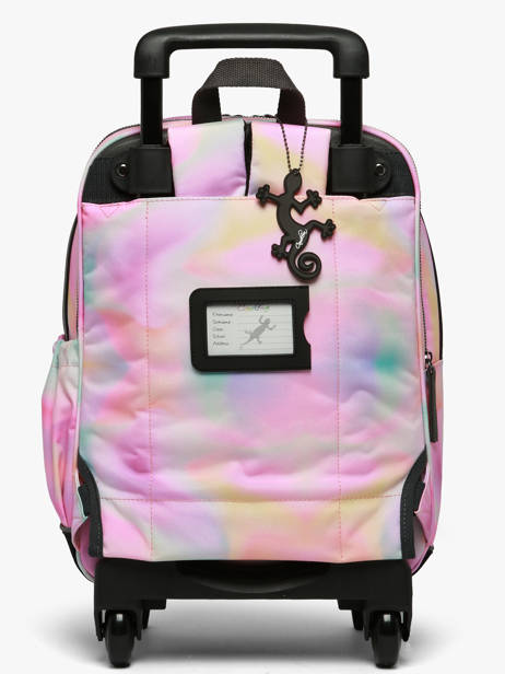 Rugzak Op Wieltjes 2 Compartimenten Vintage Fantasy Cameleon Roze vintage fantasy SR40 ander zicht 5