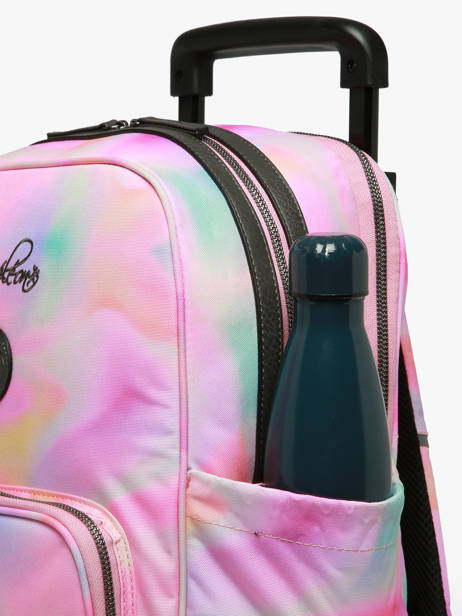 Rugzak Op Wieltjes 2 Compartimenten Vintage Fantasy Cameleon Roze vintage fantasy SR40 ander zicht 6