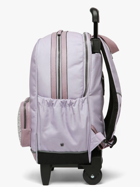 Rugzak Op Wieltjes 2 Compartimenten Vintage Fantasy Cameleon Violet vintage fantasy SR40 ander zicht 1