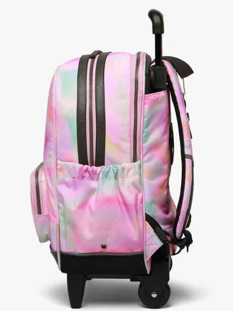 Rugzak Op Wieltjes 2 Compartimenten Vintage Fantasy Cameleon Roze vintage fantasy SR40 ander zicht 2