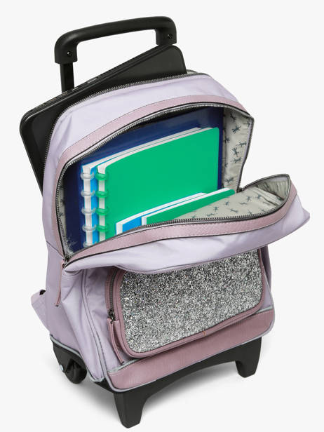 Rugzak Op Wieltjes 2 Compartimenten Vintage Fantasy Cameleon Violet vintage fantasy SR40 ander zicht 2