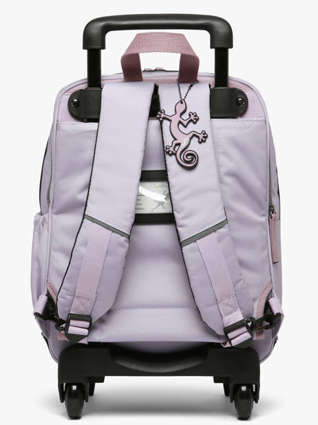 Rugzak Op Wieltjes 2 Compartimenten Vintage Fantasy Cameleon Violet vintage fantasy SR40 ander zicht 3
