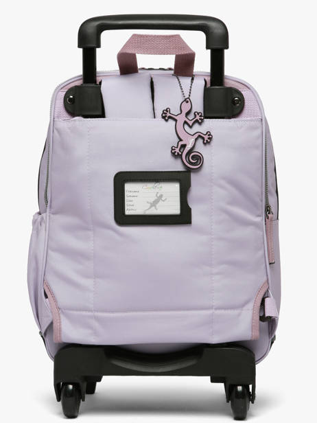Rugzak Op Wieltjes 2 Compartimenten Vintage Fantasy Cameleon Violet vintage fantasy SR40 ander zicht 4