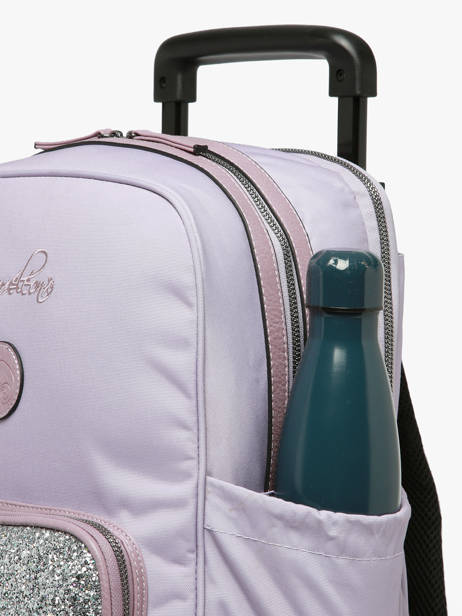 Rugzak Op Wieltjes 2 Compartimenten Vintage Fantasy Cameleon Violet vintage fantasy SR40 ander zicht 5