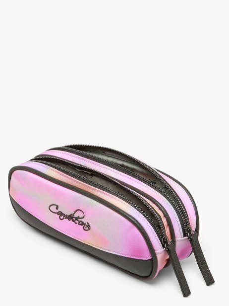 Pencil Case For Kids 2 Compartments Vintage Fantasy Cameleon Pink vintage fantasy TROU other view 1