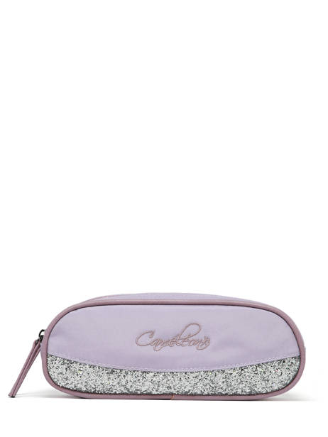 Pencil Case For Kids 2 Compartments Vintage Fantasy Cameleon Violet vintage fantasy TROU other view 3