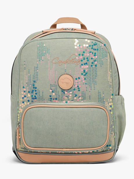 2-compartment Backpack Vintage Fantasy Cameleon Green vintage fantasy SO40