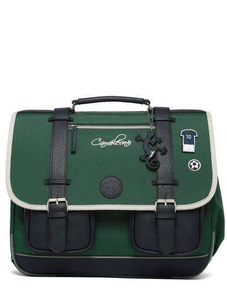 Cartable 3 Compartiments Cameleon Vert vintage urban CA41 vue secondaire 8