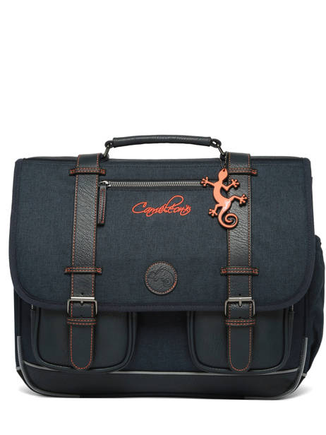 Cartable 3 Compartiments Cameleon Orange vintage urban CA41 vue secondaire 7