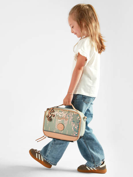 Lunch Bag Cameleon Pink vintage fantasy BL24 other view 2