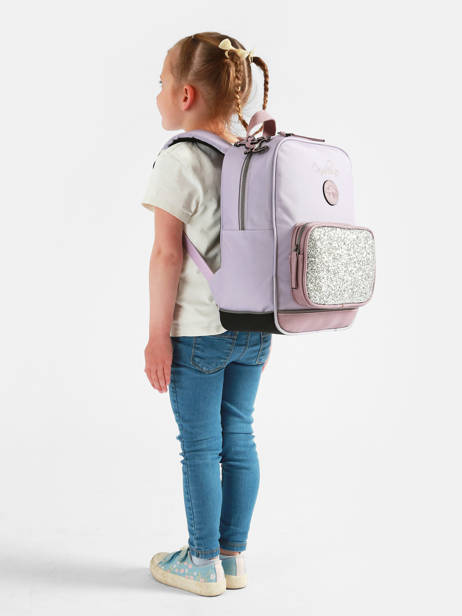 Rugzak 1 Compartiment Cameleon Violet vintage fantasy SD33 ander zicht 1