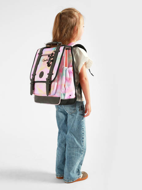 2-compartment Vintage Fantasy Backpack Cameleon Pink vintage fantasy SD39 other view 1