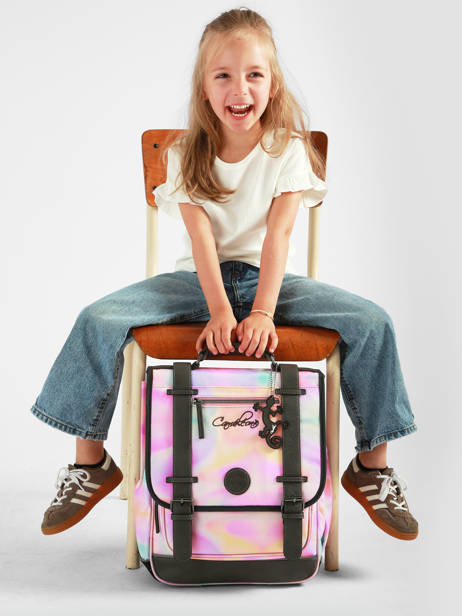 2-compartment Vintage Fantasy Backpack Cameleon Pink vintage fantasy SD39 other view 2