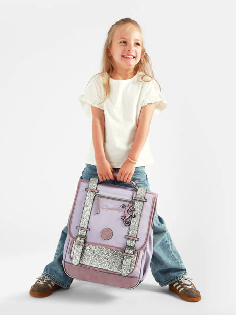 2-compartment Vintage Fantasy Backpack Cameleon Violet vintage fantasy SD39 other view 2
