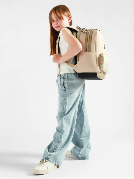2-compartment Backpack Vintage Fantasy Cameleon Beige vintage fantasy SO40 other view 1