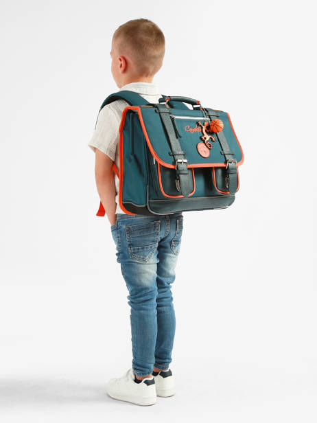 Cartable Enfant 2 Compartiments Vintage Urban Cameleon Bleu vintage urban CA35 vue secondaire 1