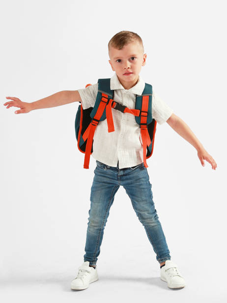 Cartable Enfant 2 Compartiments Vintage Urban Cameleon Bleu vintage urban CA35 vue secondaire 2