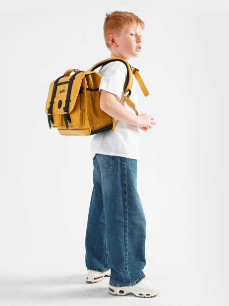 Vintage North Satchel Cameleon Yellow vintage north CA38 other view 1