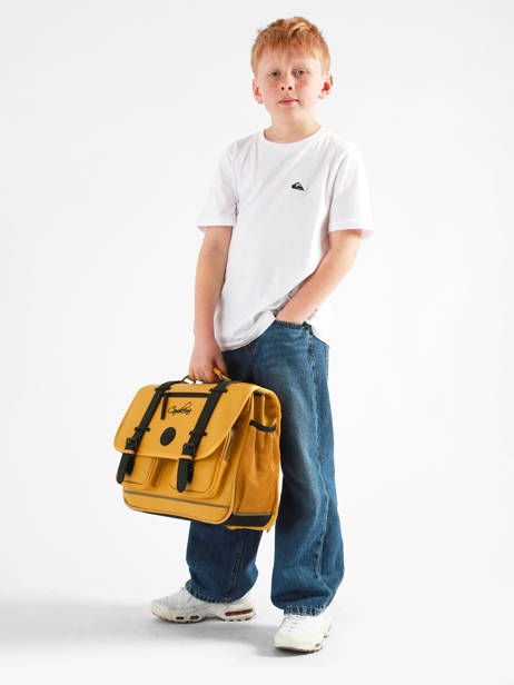 Vintage North Satchel Cameleon Yellow vintage north CA38 other view 2