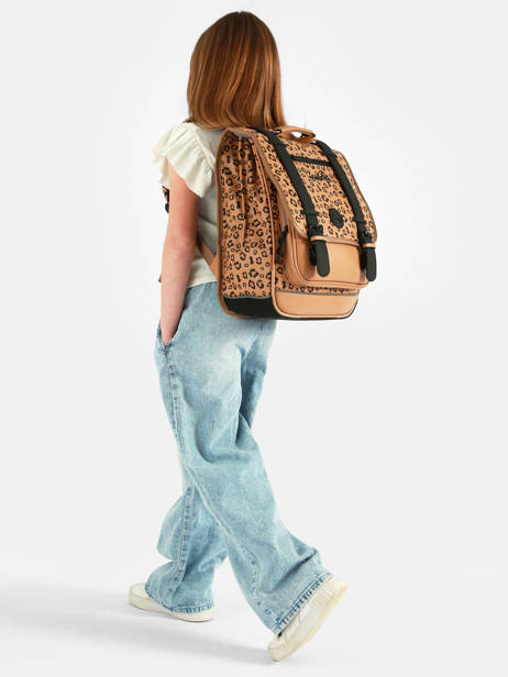 Sac à Dos Vintage North 2 Compartiments Cameleon Marron vintage north SD39 vue secondaire 1