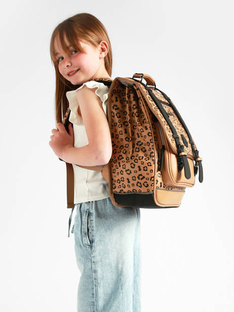 Sac à Dos Vintage North 2 Compartiments Cameleon Marron vintage north SD39 vue secondaire 2