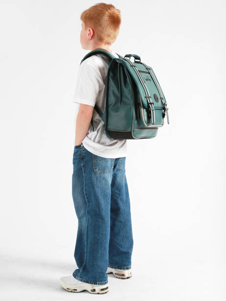 Rugzak Vintage North 2 Compartimenten Cameleon Blauw vintage north 28349-22 ander zicht 1