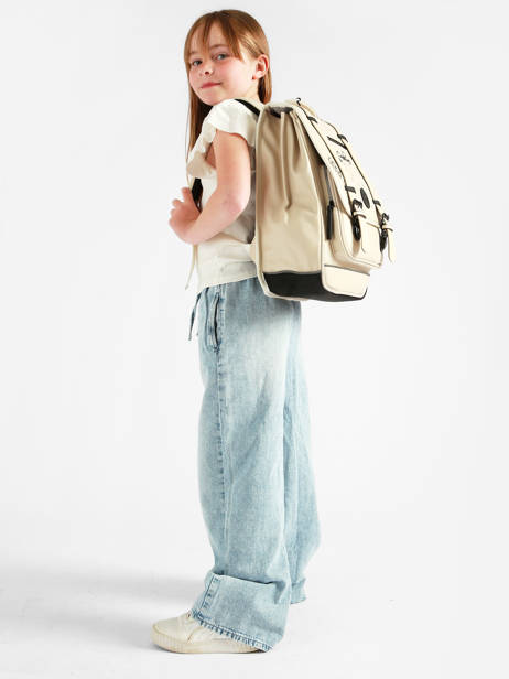 2-compartment Vintage North Backpack Cameleon Beige vintage north SD39 other view 1