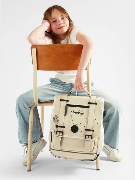 2-compartment Vintage North Backpack Cameleon Beige vintage north SD39 other view 2