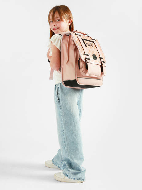 2-compartment Vintage North Backpack Cameleon Pink vintage north SD39 other view 1