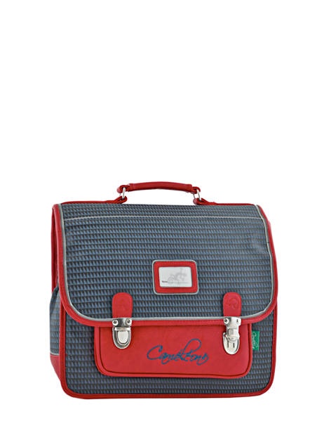Satchel For Kids 2 Compartments Cameleon Red retro CA35