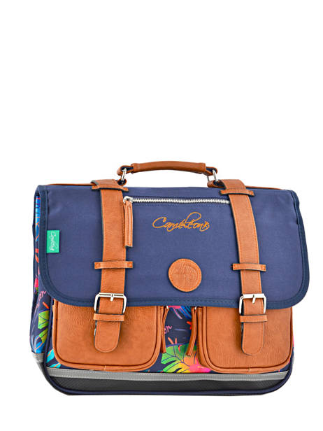 Satchel 2 Compartments Cameleon Blue vintage VINCA38