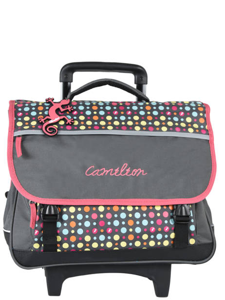 Cartable à Roulettes 3 Compartiments Cameleon Rose actual NBACA41R