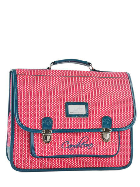 Cartable 2 Compartiments Cameleon Rose retro REV-CA38