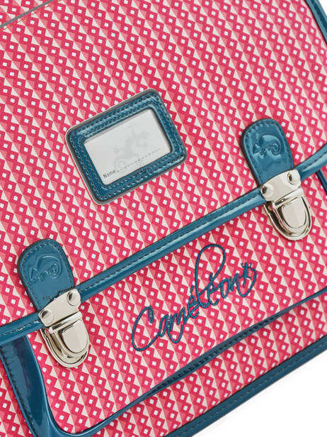 Satchel 2 Compartments Cameleon Pink retro REV-CA38 other view 1