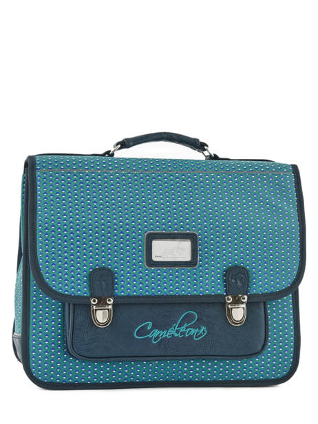 Satchel For Kids 2 Compartments Cameleon Blue retro CA38