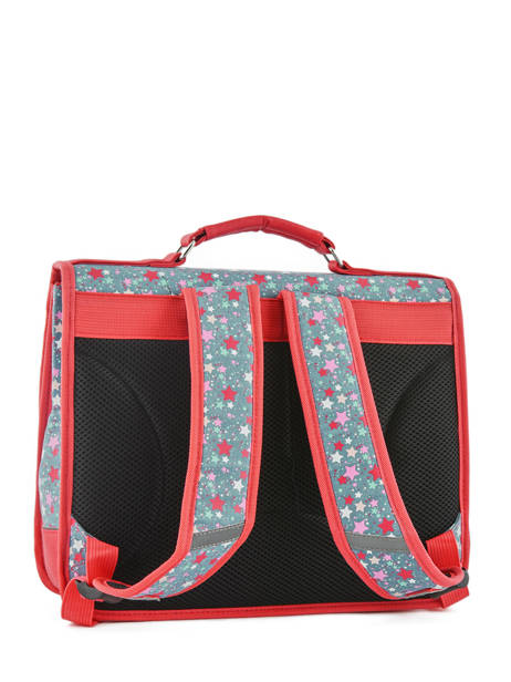 Cartable Enfant 2 Compartiments Cameleon Rouge retro CA35 vue secondaire 5